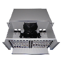 Patch Panel óptico 19" 144 SC simplex, Marfil Acero – Vacío