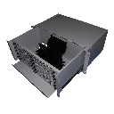 Patch Panel óptico 19" 144 SC simplex, Marfil Acero – Vacío