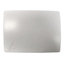 [CABLIX-OFP-7704AIW] Placa frontal blanca para fibra óptica de 4 puertos sin conectores, caja de 100 unidades