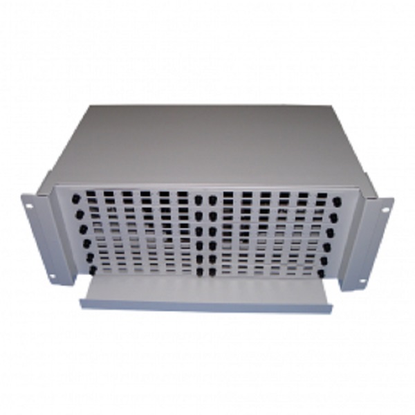 Patch Panel óptico 19" 144 SC simplex, Marfil Acero – Vacío