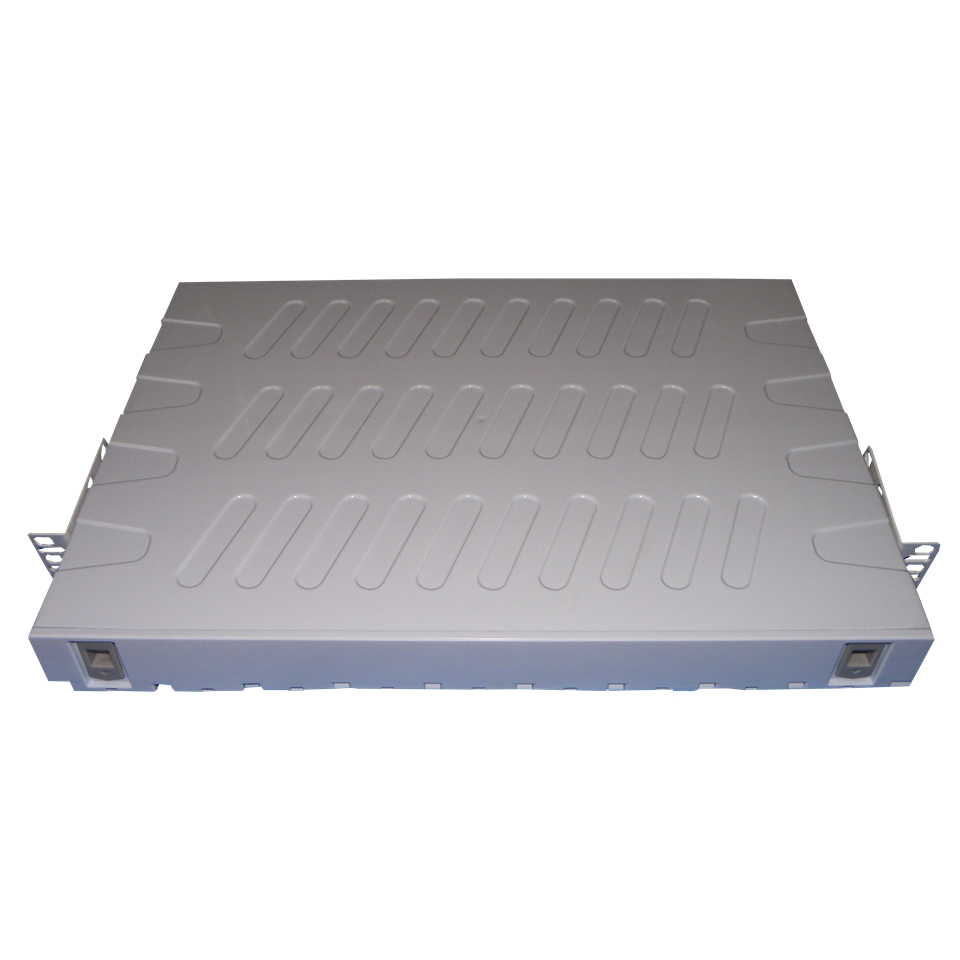 Patch Panel óptico 19" 24 SC simplex, ABS blanco – Vacío