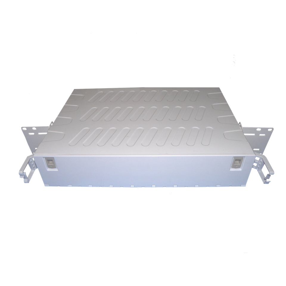 Patch Panel óptico 19" 48 SC simplex, ABS Blanco - Vacío