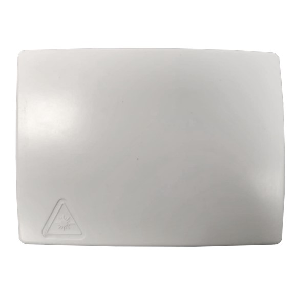 [CABLIX-OFP-7704AIW] [CABLIX-OFP-7704AIW] Placa frontal blanca para fibra óptica de 4 puertos sin conectores, caja de 100 unidades