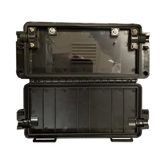 [CABLIX-OSCH-12S] [CABLIX-OSCH-12S] Cierre de empalme horizontal 12 capacidad de fibras - Sin bandeja de empalme - Puerto de entrada/salida 04X08mm - Exterior IP65 – Guindado. montado en la pared - Vacío