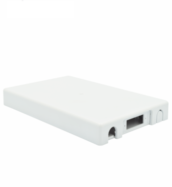 [CABLIX-OTB-0602AIW] Caja terminal para fibra óptica ABS Plástico para 02 Fibras (01 SC Duplex) Blanco - interior  - Sin conectores