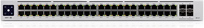 [UBIQUITI-USW-PRO-48] Switch Unifi  USW-Pro-48 switch de 48 puertos administrable con 4 puertos SPF+, Pantalla táctil de 1,3 pulgadas con realidad aumentada