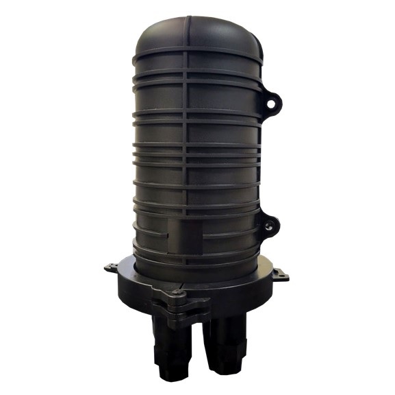 [CABLIX-OSCV-48B] Mufa de Fibra Óptica vertical 48 fibras capacidad - 4X12 Bandeja de empalme