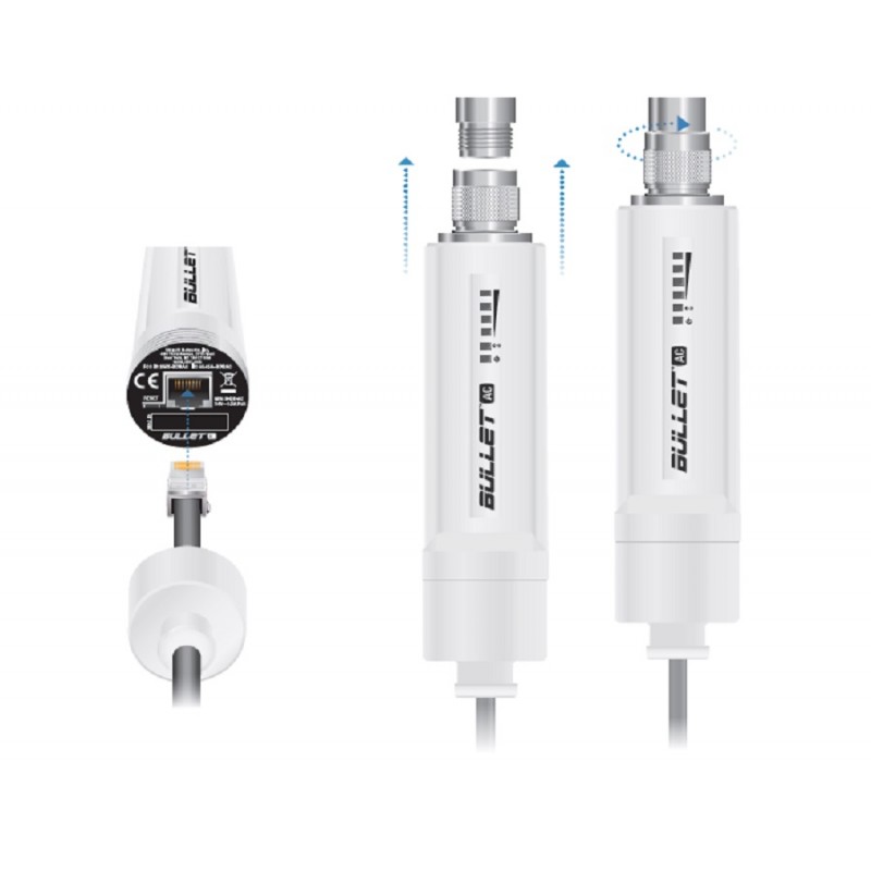 [UBIQUITI-B-DB-AC] Radio Ubiquiti AC SISO Conector N Bullet