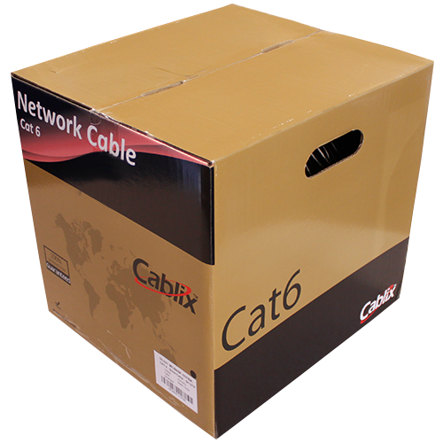 [CABLIX-MCB6FU-01XBK] Bobina Cable De Red Cat6 De Exterior Sin Gel